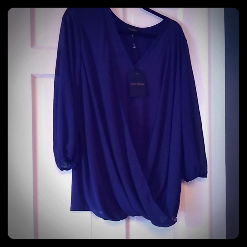 Navy blue blouse